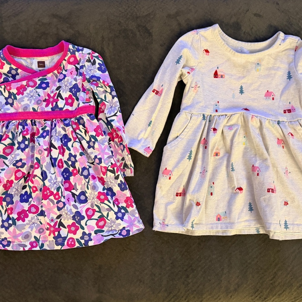 (2) Toddler Girls Dresses 9-12mo